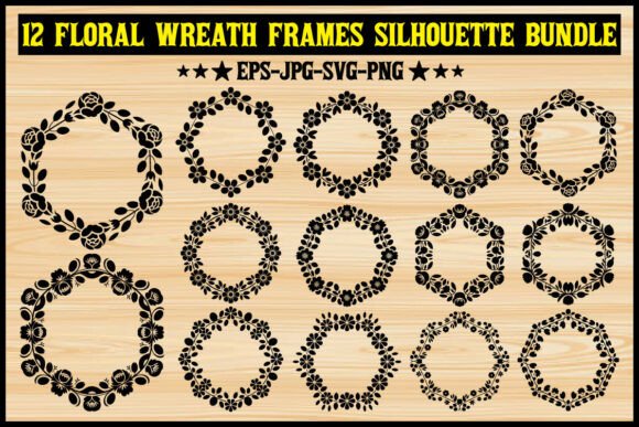 12 Elegant Floral Wreath Frames for Design