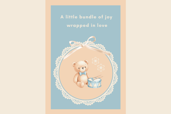 Baby Boy Teddy Bear Card Design Guide