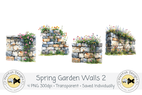 Bringing Cottage Charm to Life: A Guide to Using Spring Watercolor Garden Walls in Digital Design