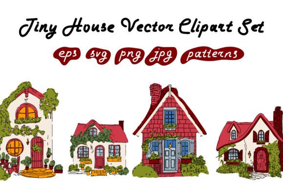 Bringing Cozy Charm to Design: A Deep Dive into the Tiny House Vector Clipart Set