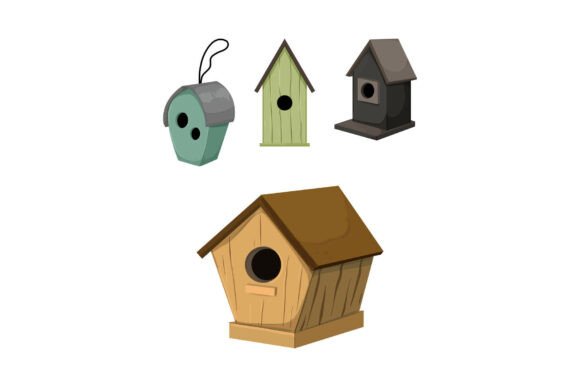 Different Birdhouses Creating a Cozy Home