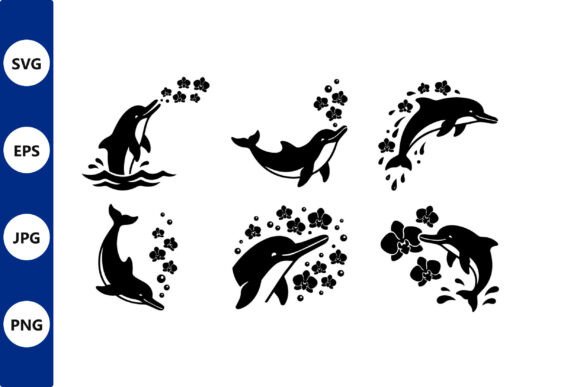 Dolphin Silhouettes with Floral Accents: A Practical Guide for Designers and Creators