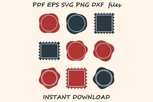 Elevating Design with the Minimal Wax Seal Postage Stamp Bundle