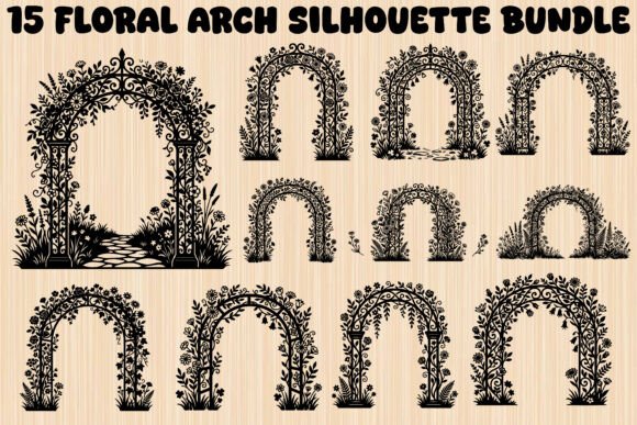 Floral Arch SVG Bundle: Transforming Digital Designs into Real-World Elegance