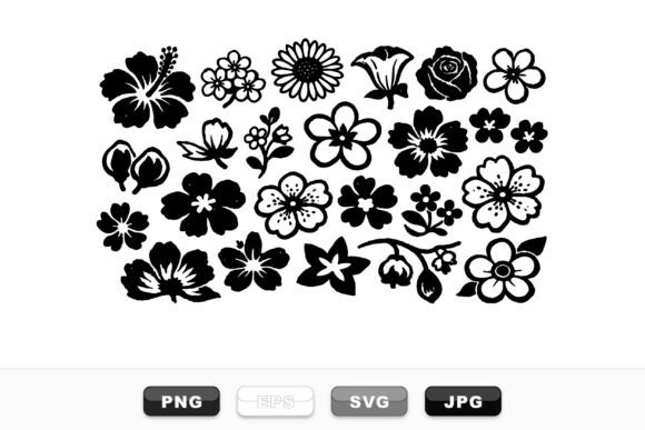 Mastering Visual Identity with the Hand Drawn Floral Silhouette Set