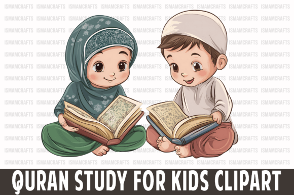 Quran Study for Kids Clipart PNG