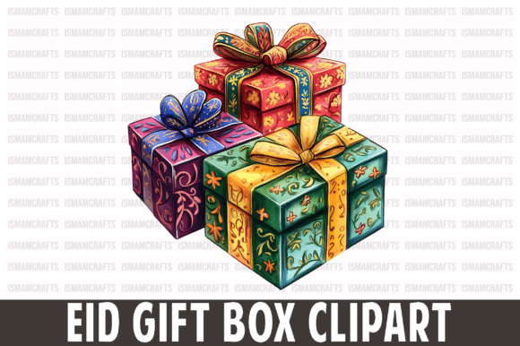 Unlock Creativity with High-Resolution Eid Gift Box Clipart PNGs