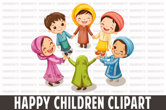 Unlock Creativity with High-Resolution Happy Children Clipart PNG for Every Project