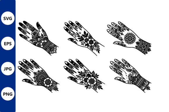 Unlocking Creativity with the Henna Hand Pattern Vector Set