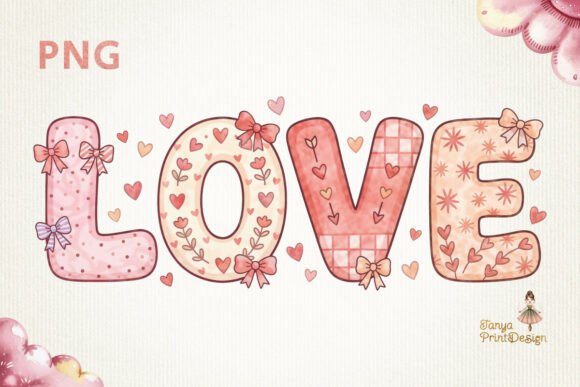 Valentine Love PNG Sublimation Design: Elevating Digital Craftsmanship for Modern Creators