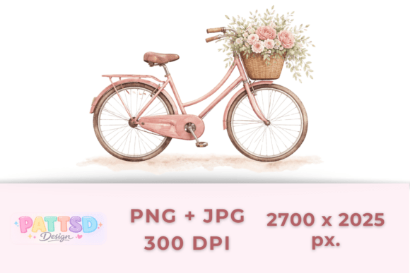 Watercolor Pink Bicycle Illustration: A Guide to Style and Application