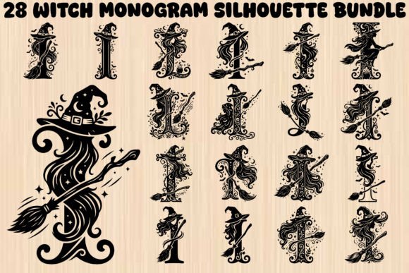 Witch Monogram SVG Bundle: A Comprehensive Guide to Mystical Lettering Design