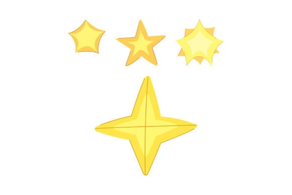 Yellow Star Shapes for Rating and Festiv: A Strategic Visual Asset
